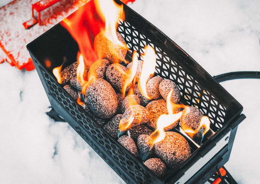 Ignik Moon Rocks Ceramic Fire Stones | 1 Lb Bag For Propane Fire Pits - Lightweight Alternative To Lava Rock